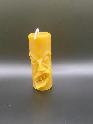 Bougie visage fâché M