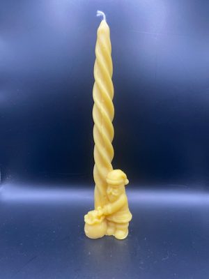 CIERGE TORSADE papa noel