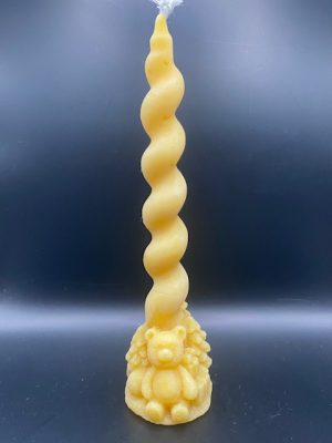 CIERGE TORSADE Nounours sapin