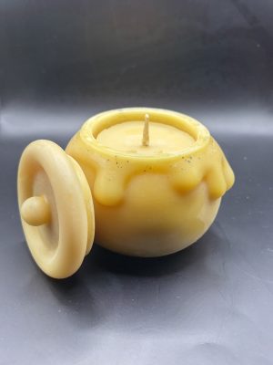 Pot miel et couvercle