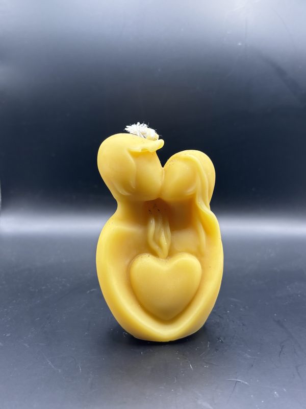 Couple bisou gros cœur