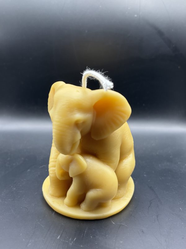 Eléphant avec Bebe oreilles baissées